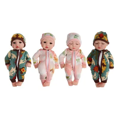 () Inch 25CM Silicone Vinyl Soft Flexible Lifelike Reborn Baby Doll with Clothes Toy for Kids Co