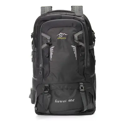 (Black) 60L Climbing Shoulder Backpack Camping Hiking Trekking Mountaineering Rucksack Bag