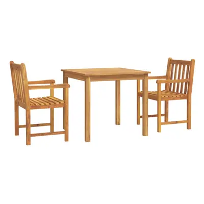 (85 cm table length/ piece) vidaXL Garden Dining Set Wooden Outdoor Table and Chair Set Solid Wo