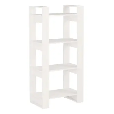 (white) vidaXL Solid Wood Book Cabinet/Room Divider Book Shelf Bookcase Multi Colours