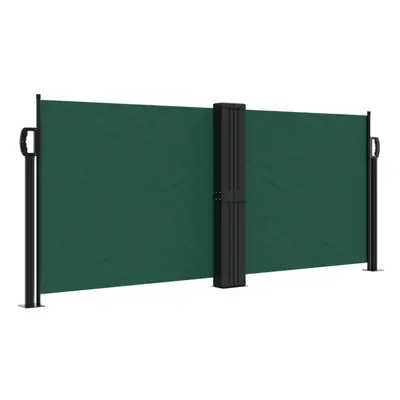 (dark green, x cm) vidaXL Retractable Side Awning Outdoor Privacy Screen Shade Black 120x1200 cm