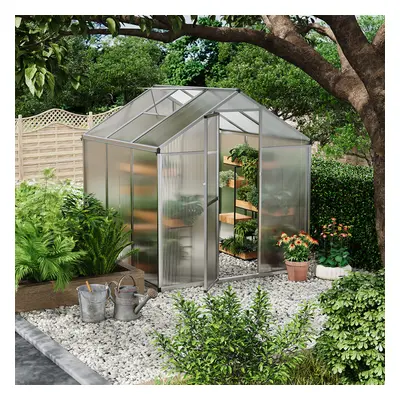 (6x6FT) 6x6/8x6/10x6FT Walk-In Greenhouse