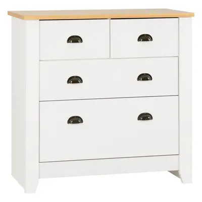 Seconique Ludlow White & Oak Lacquer 2+2 Chest