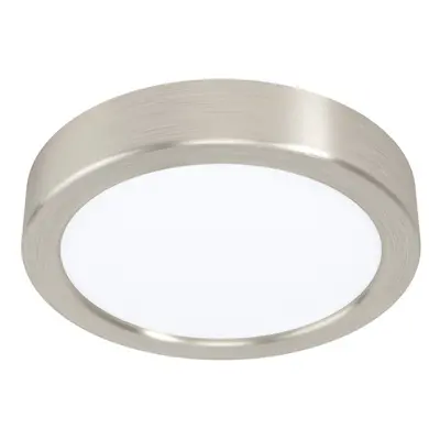 Wall / Ceiling Light Satin Nickel 160mm Round Surface Mounted 10.5W LED 4000K