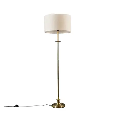 Antique Brass Floor Lamp