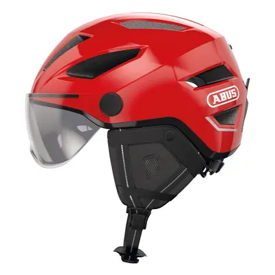 ABUS Pedelec 2.0 ACE City Helmet E-Bike Helmet with Tail Light and Visor for City Traffic - for 