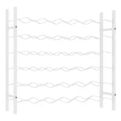 (white, 36) vidaXL Wine Rack for Bottles Iron Wine Storage Cabinet Holder Shelf Indoor