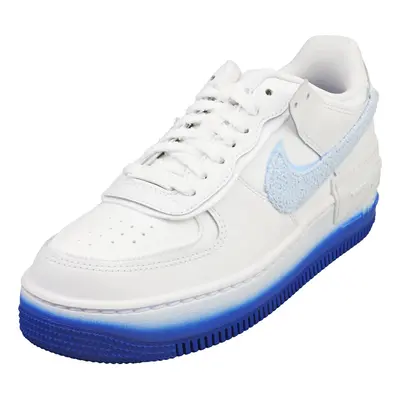 Nike Af1 Shadow Womens Fashion Trainers in White Blue - 4.5 UK