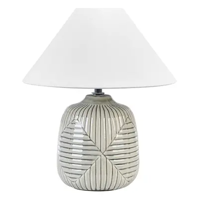 Table Lamp CANELLES Ceramic Grey