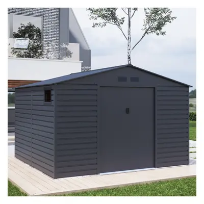 (11x10.5, Grey) BillyOh Upton Apex Metal Shed