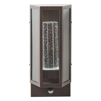 Outdoor LED Wall Light FRUID With Motion Sensor Brown