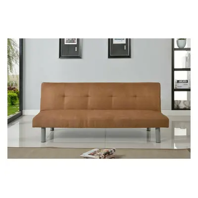 (Cinnamon) Byron Faux Suede Sofa Bed