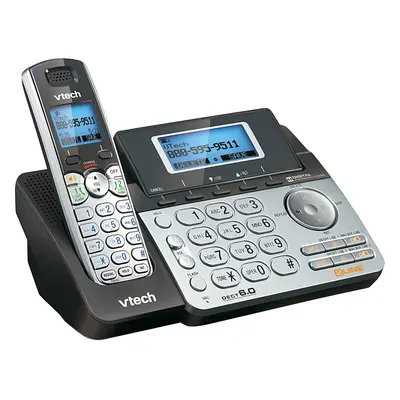 VTech DS6151 2-Line Cordless Phone System for Home or Small Business with Digital Answering Syst