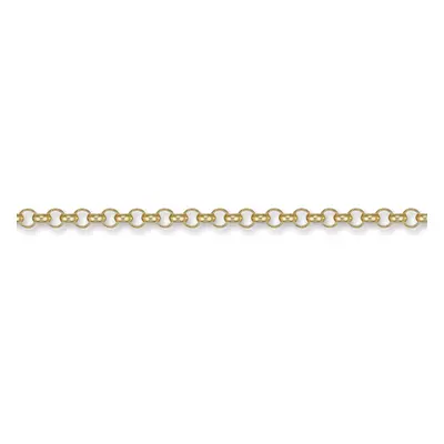 (26) Jewelco London Unisex Solid 9ct Yellow Gold Round Belcher 4.3mm Gauge Chain Necklace