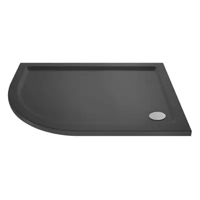 1200mm x 800mm Premium Shower Tray Left Hand Offset Quadrant Slate Grey