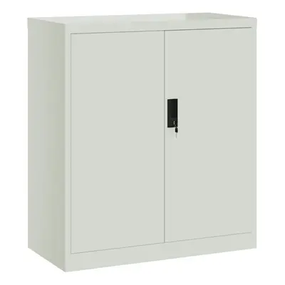 vidaXL File Cabinet Locking Storage Cabinet Filing Cabinet Light Grey Steel