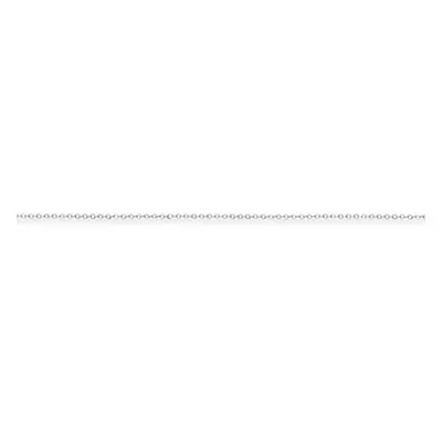 (16) Jewelco London Ladies Platinum - Trace Link Pendant Chain Necklace Pendant Necklace - 0.7mm