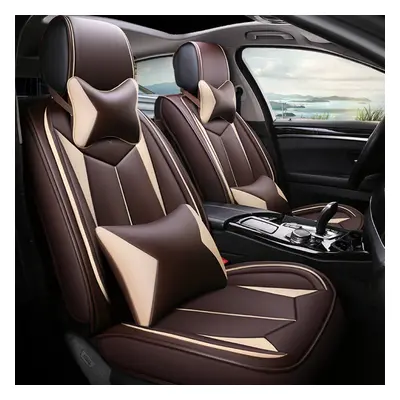 (Coffee) Set Car Seat Cover X X 25cm Five Seats Auto Four Seasons General