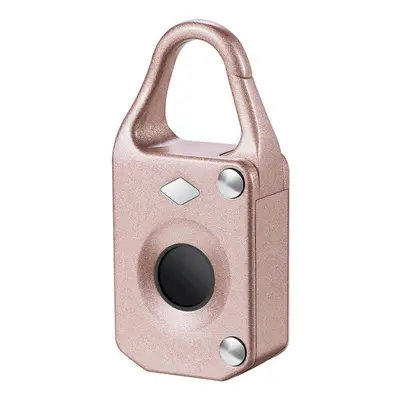 (Rose Gold) Anti-theftl Electronic Smart Fingerprint Padlock Outdoor Travel Suitcase Bag Lock