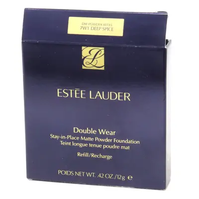 (7W1 Deep Spice) Estee Lauder Double Wear Stay-In-Place Powder Foundation 0.42oz New With Box