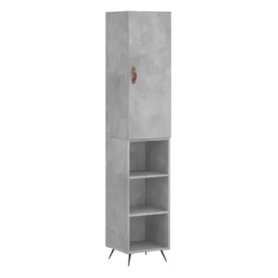 (concrete grey) vidaXL Highboard Sideboard Tall Storage Cabinet Side Cabinet Engineered Wood