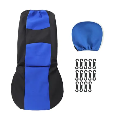 (Blue - Pcs) 2/4/9PCS Front Back Row Full Car Seat Cover Seat Protection Car Accessories