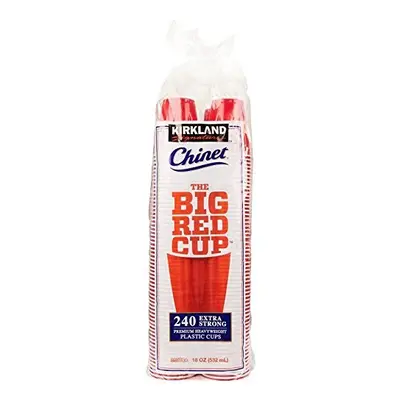 KIRKLAND SIGNATURE Chinet The Big Cup, Red,18 Oz, Count