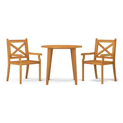 (Ã cm table/3) vidaXL Solid Wood Acacia Garden Dining Set Furniture Multi Sizes 3/5/7/9 Piece