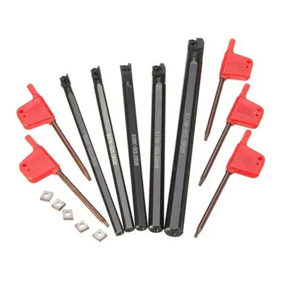 5pcs 6/7/8/10/12mm Lathe Boring Bar Tunring Tool With 5pcs CCMT0602 Insert