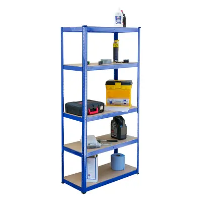 KCT Garage Tier Metal Shelving Storage Shelf Units - Blue