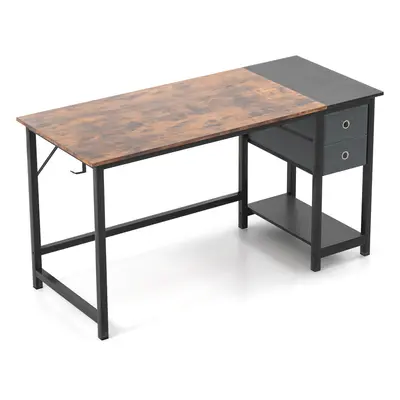 Industrial cm Office Desk Writing Desk Workstation W/ Drawers & Hook