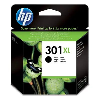 HP 301XL. Printing colours: Black, Page yield: pages, BCP bubble graphic colour: Black. Width: 1