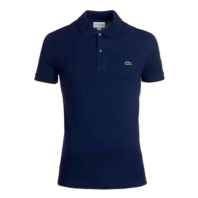 (Navy, S) Lacoste PH4012 Mens Polo Shirts Collared Slim Fit Summer Top Sports GolfÂ Tee NEW