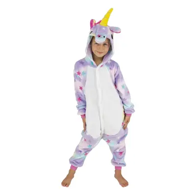 (11-14 years (154 cm)) Unicorn jumpsuit costume with stars for children