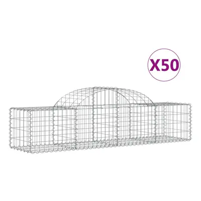 (200 x x 40/60 cm/ pcs) vidaXL Arched Gabion Basket Stone Basket Gabion Retaining Wall Galvanise