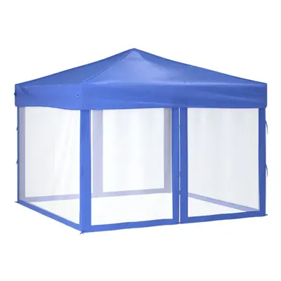 (blue, x x cm) vidaXL Folding Party Tent with Sidewalls Pavilion Marquee Multi Colours/Sizes