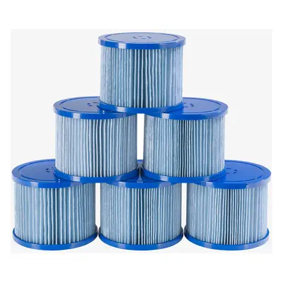 AREBOS Pool Filter | x Filter Cartridges Spa Whirlpool | Antimicrobial Filter | Blue