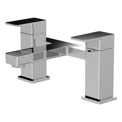 Square Deck Mounted Bath Filler Tap - Chrome - Balterley