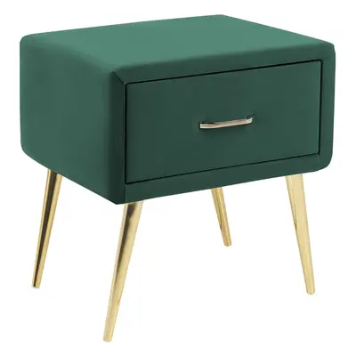 Bedside Table FLAYAT Velvet Emerald Green