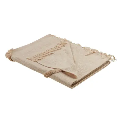 Cotton Blanket x cm Beige JAUNPUR