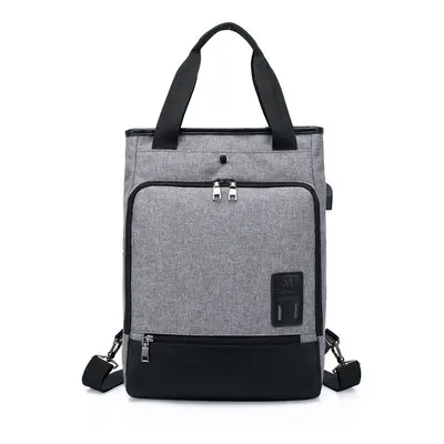 Fashion Casual inch Large Capacity Waterproof Oxford Fabric Men Macbook Storage Backpack USB Lap