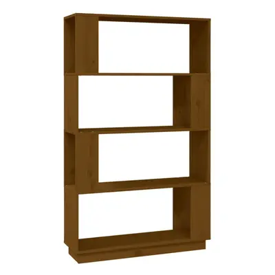 (honey brown) vidaXL Solid Wood Pine Book Cabinet/Room Divider Storage Rack Multi Colours