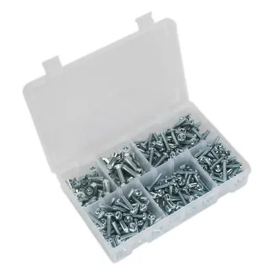 264 Piece Machine Screw Assortment - M5 to M8 - Countersunk & Pan Head Pozi