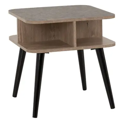 (Side Table) Saxton Mid Oak Effect/Grey Living Room Furniture