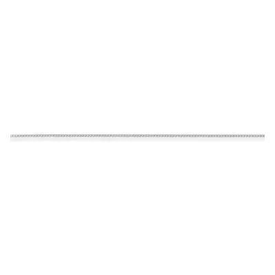 Jewelco London 18ct White Gold - Tightly-linked Classic Curb Pendant Chain Necklace - 1.2mm gaug