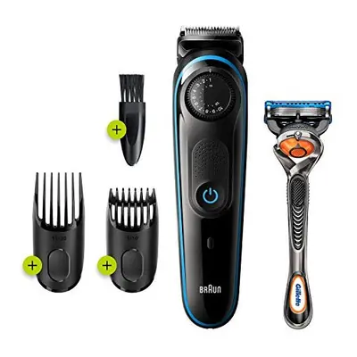 Braun - - BT3240 - Beard and Hair Trimmer, Length Adjustments, Black/Blue