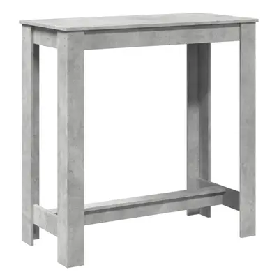 vidaXL Bar Table Kitchen Pub Table Bistro Table Concrete Grey Engineered Wood