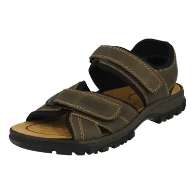 (UK 9.5, Brown) Mens Rieker Casual Sandals