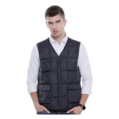 (4XL) Adjustable Electric Vest Heated Fishing Cloth Jacket USB Thermal Winter-Warmer