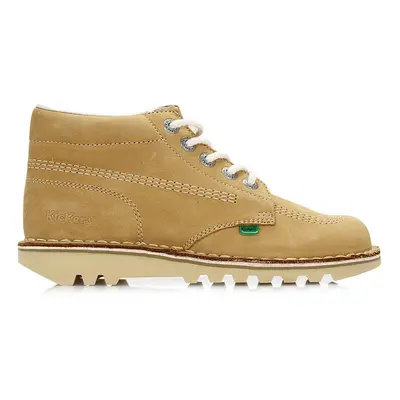 (UK 3) Kickers Kick Hi Womens Tan / Natural Nubuck Boots